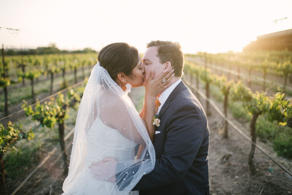 sunset wedding photos