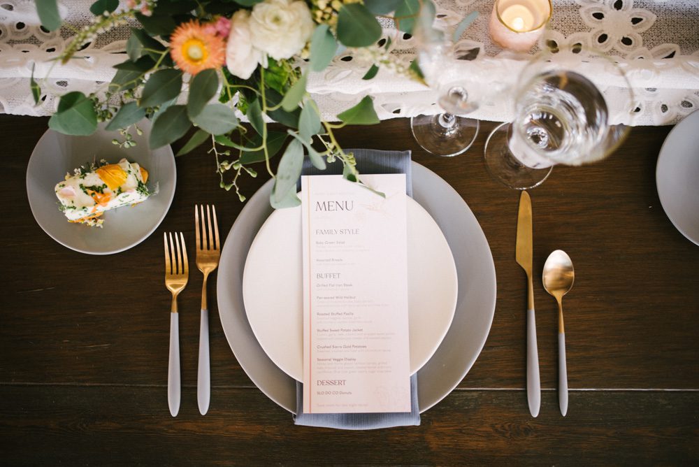 coastal inspired reception