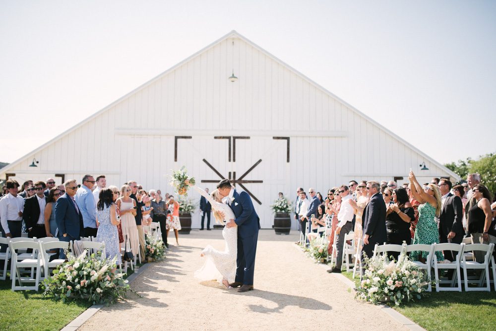 San Luis Obispo White Barn Wedding Photographer