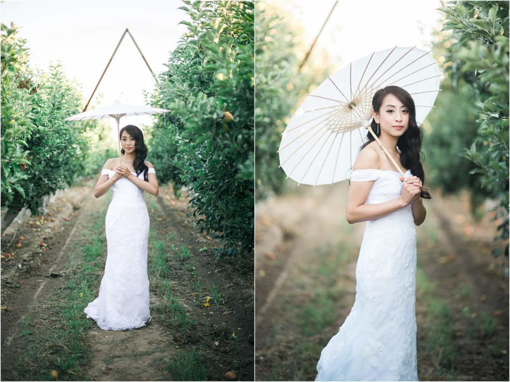 Stunning bride with white parasol and triangle backdrop at Hartley Farm Wedding by Central Coast Wedding photographer Yvonne Goll Photography