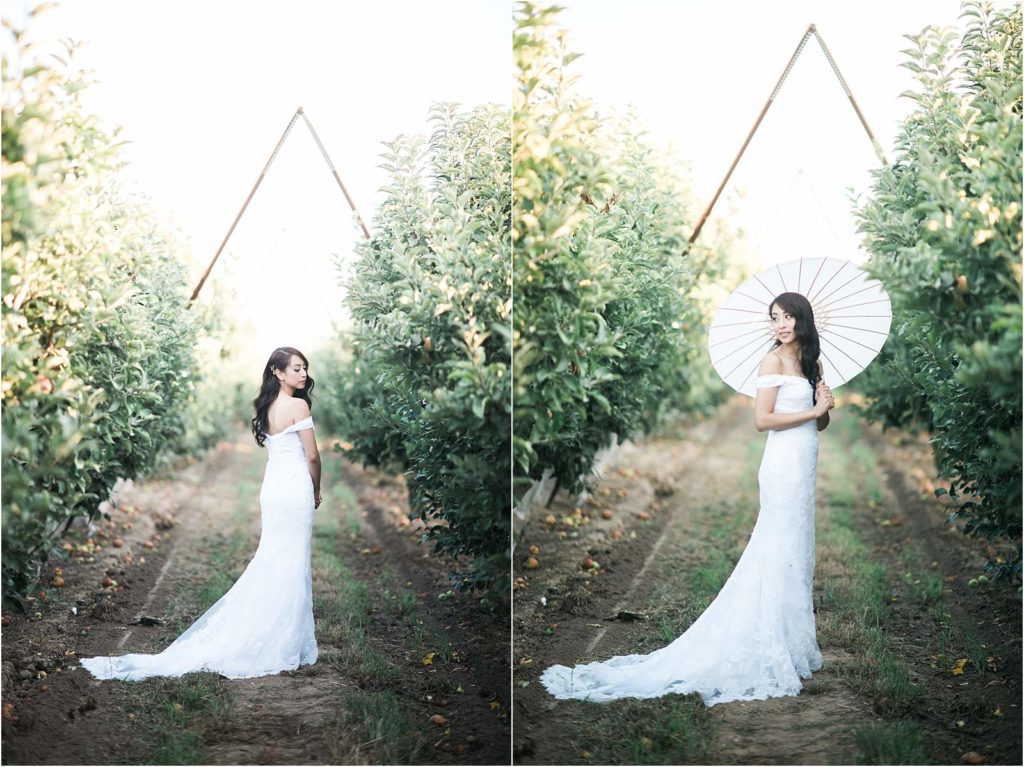 Stunning bride with triangle backdrop at Hartley Farm Wedding by Paso Robles Wedding photographer Yvonne Goll Photography