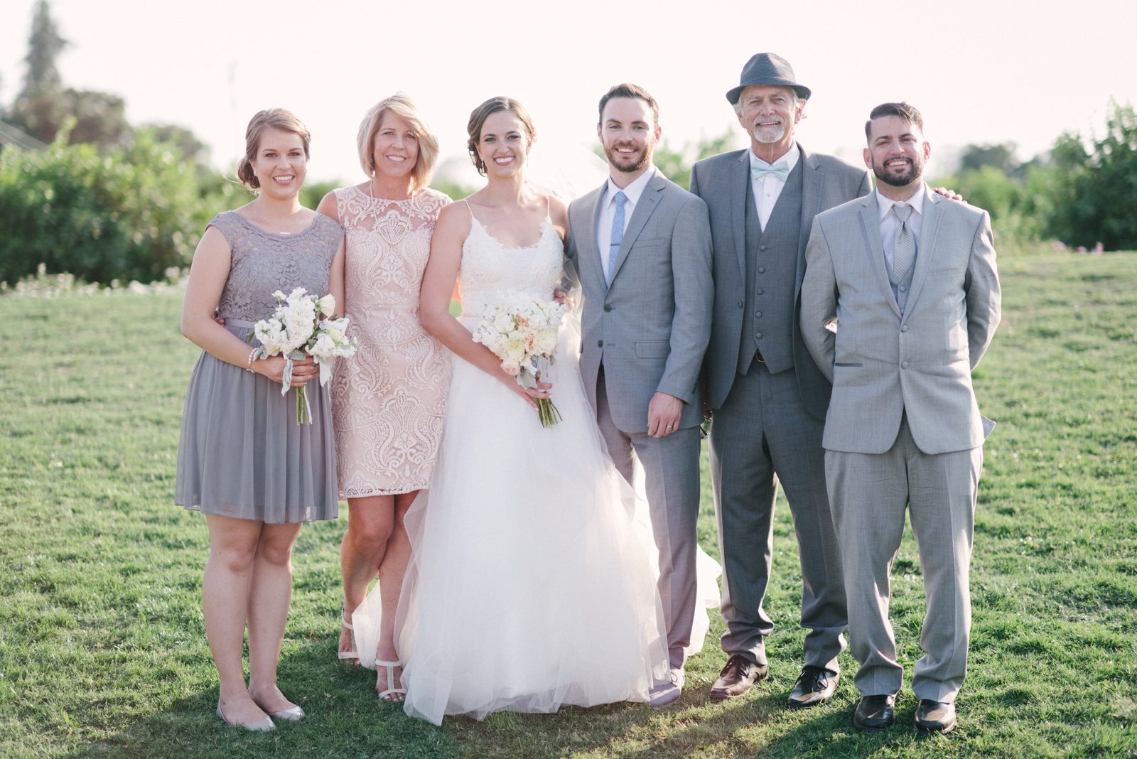Family photo at Limoneira Ranch Wedding by San Luis Obispo Wedding Photographer Yvonne Goll Photography