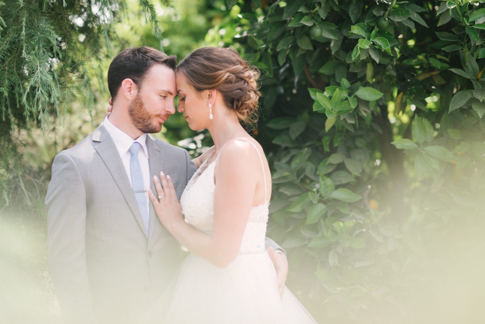 Bride and groom at Limoneira Ranch Wedding by Paso Robles Wedding Photographer Yvonne Goll Photography